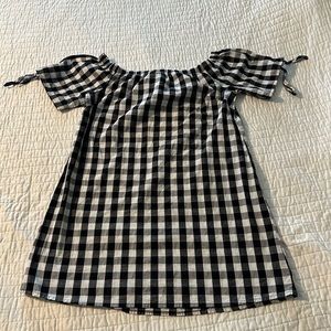 Almost famous NWOT black & white checked dress size women’s small